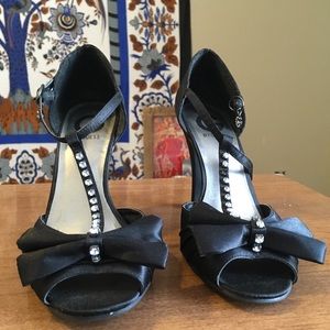 Black high heels. Very comfortable